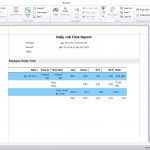 The daily job time report