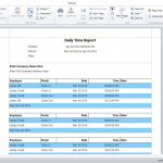 The daily time report