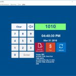 The keypad interface in Time Clock MTS